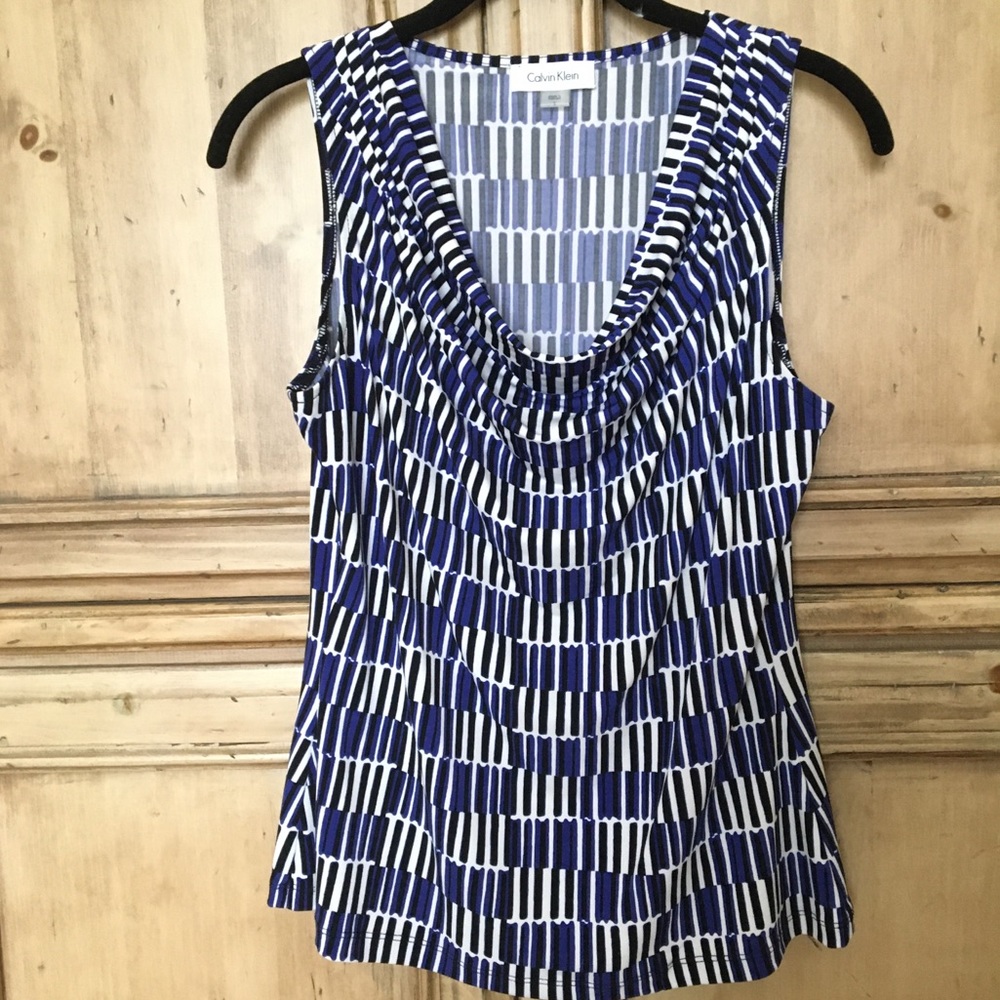 Calvin Klein draped front tank size S